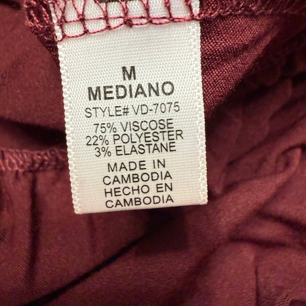 #1) “PRICE FIRM” NEW  Zenana Outfitters Long Sleeve Burgundy Dress - Picture 8 of 8